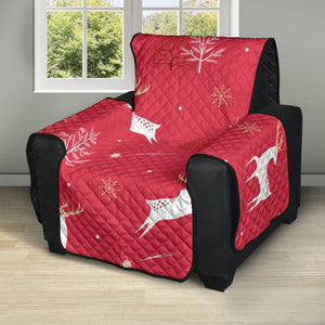 Deer Pattern Background Recliner Cover Protector