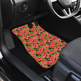 Grapefruit Leaves Pattern Front Car Mats