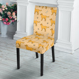 Golden Retriever Pattern Print Design 04 Dining Chair Slipcover