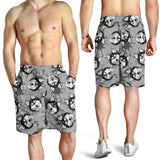 Siberian Husky Pattern Theme Men Shorts