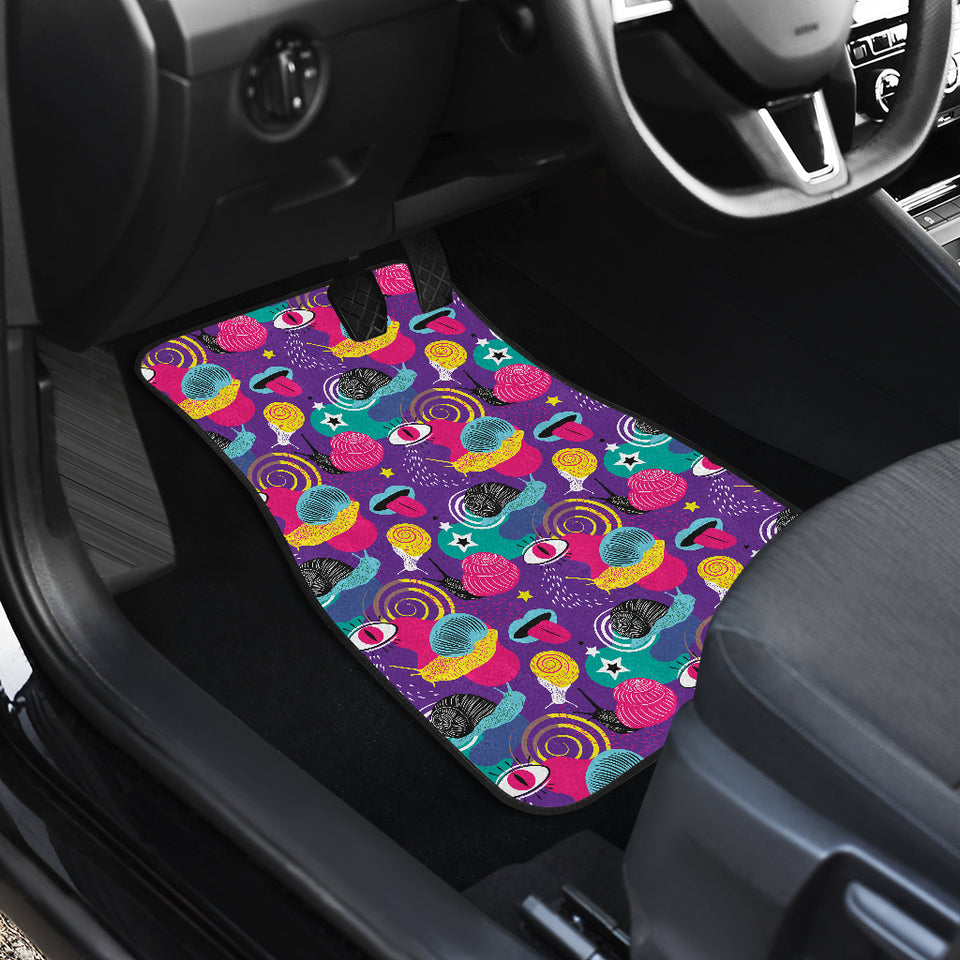 Snail Pattern Print Design 02 Front Car Mats