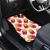 French Fries Theme Pattern Front Car Mats