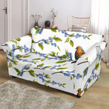 Blueberry Bird Pattern Loveseat Couch Slipcover