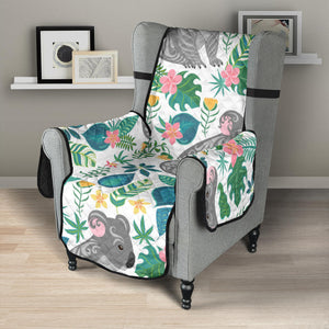 Koala Leaves Pattern Chair Cover Protector