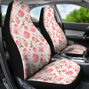 Tea pots Pattern Print Design 04 Universal Fit Car Seat Covers
