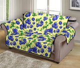 Blueberry Leaves Pattern Loveseat Couch Cover Protector