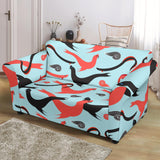 Sea Lion Pattern Theme Loveseat Couch Slipcover