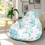 Octopus Blue Pattern Bean Bag Cover