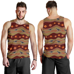 Kangaroo Aboriginal Pattern Men Tank Top