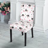 Ostrich Pattern Print Design 03 Dining Chair Slipcover