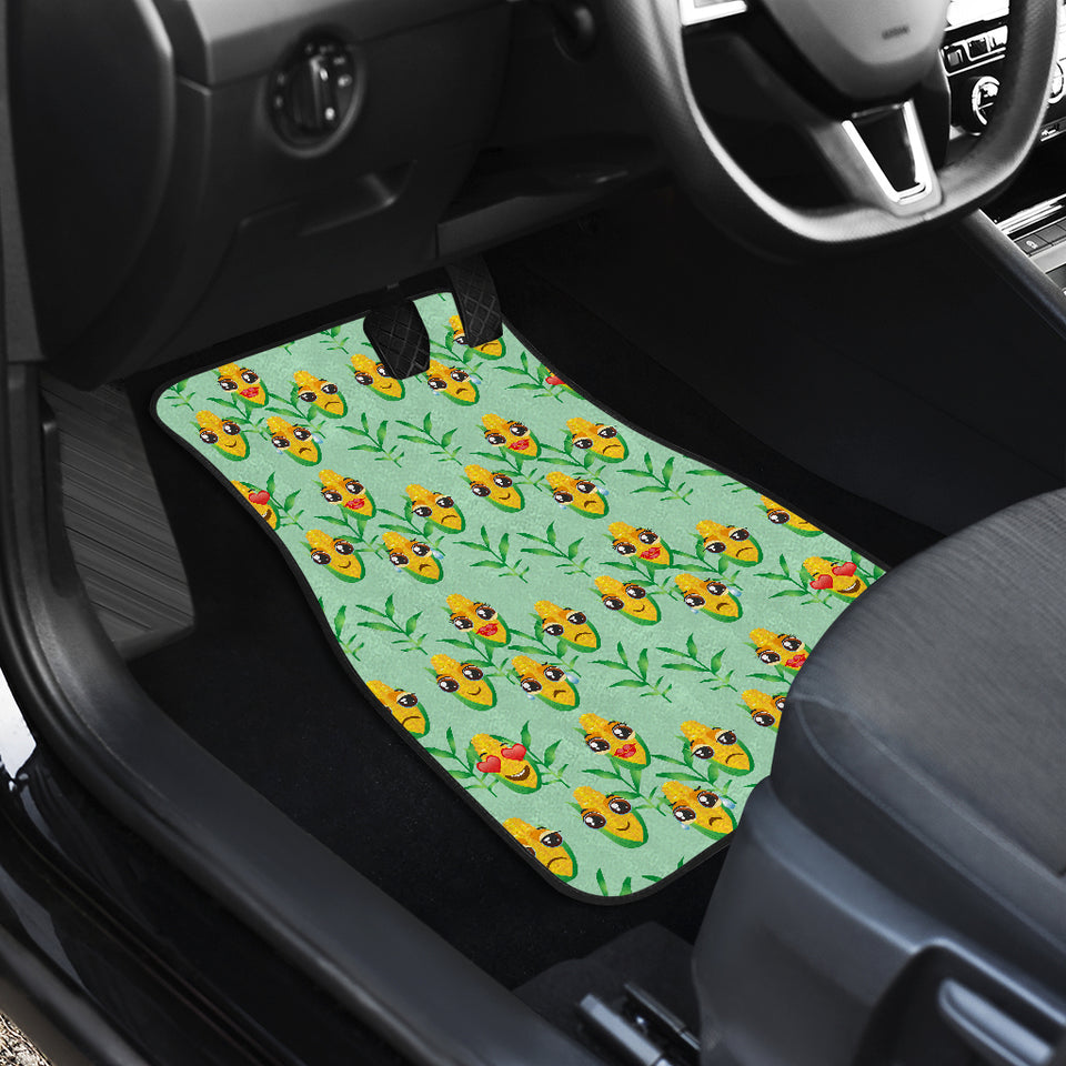 Corn Pattern Print Design 05 Front Car Mats