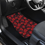 Rose Pattern Print Design 01 Front Car Mats