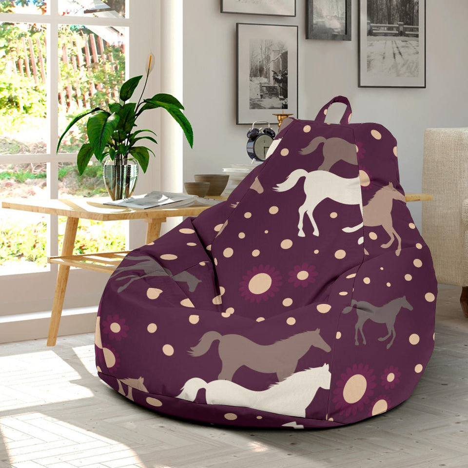 Horse Pattern Background Bean Bag Cover