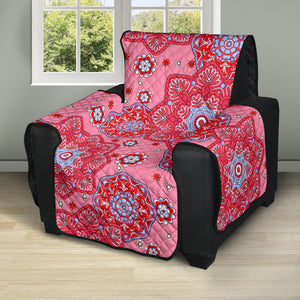Indian Pink Pattern Recliner Cover Protector