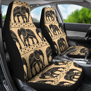 Elephant Pattern Ethnic Motifs Universal Fit Car Seat Covers