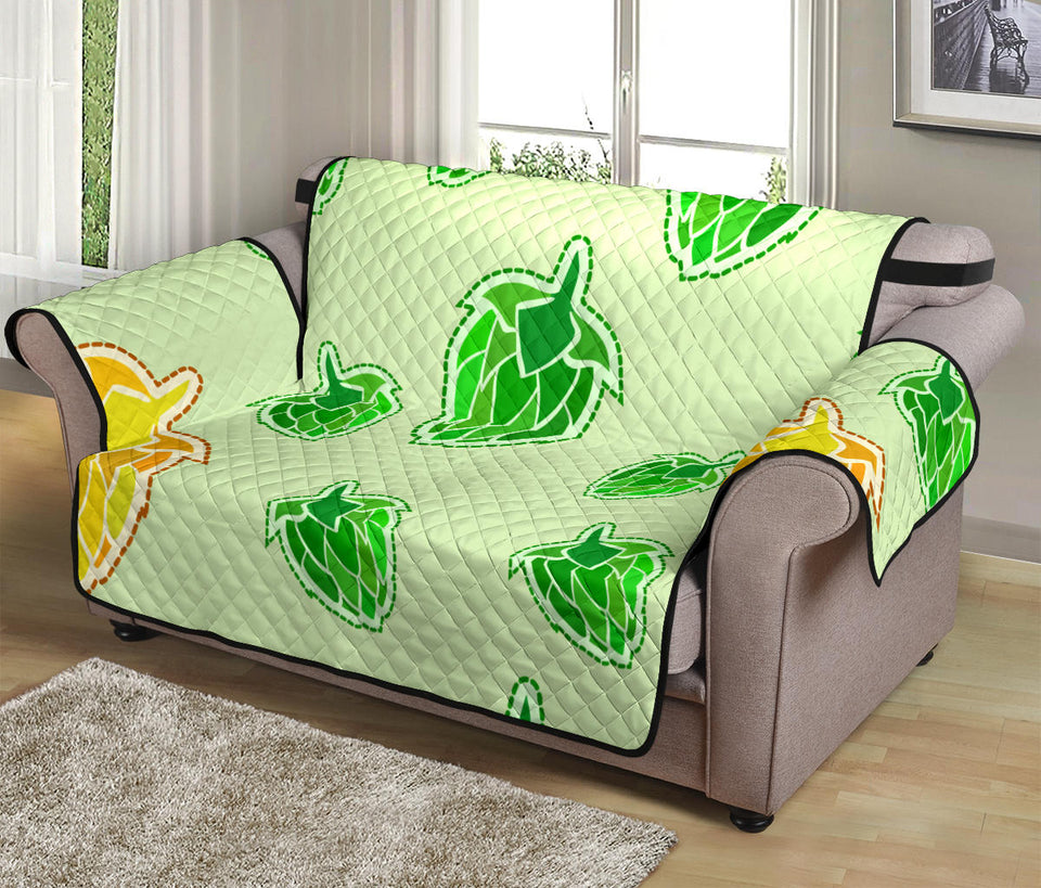 Hop Graphic Decorative Pattern Loveseat Couch Cover Protector