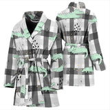 Crocodile Pattern Stripe background Women Bathrobe