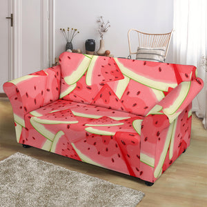 Watermelon Pattern Background Loveseat Couch Slipcover