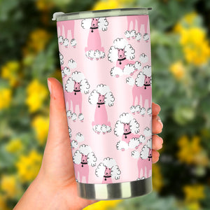 Poodle Pattern Tumbler