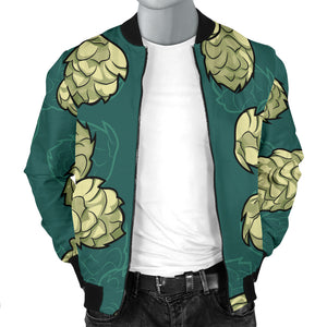 Hop Pattern Background Men Bomber Jacket