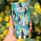 Toucan Pattern Background Tumbler