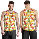 Heliconia Pattern Men Tank Top