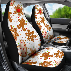 Christmas Cookie Pattern Universal Fit Car Seat Covers