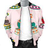 Colorful Sea Lion Pattern Men Bomber Jacket