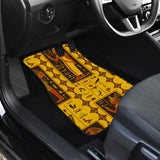 Egypt Hieroglyphics Pattern Print Design 01 Front and Back Car Mats