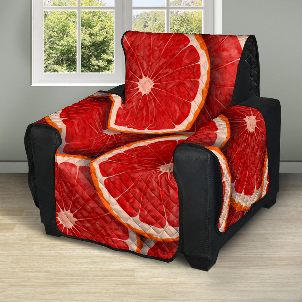 Sliced Grapefruit Pattern Background Recliner Cover Protector