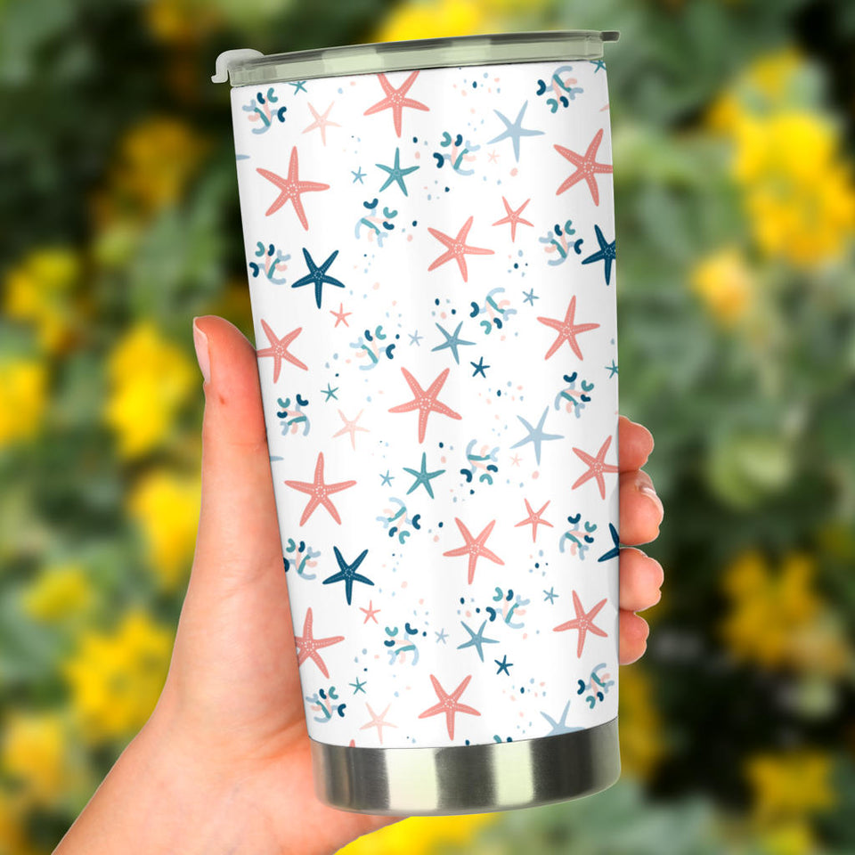 Starfish Pattern Background Tumbler