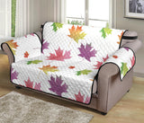 Maple Leaves Pattern Loveseat Couch Cover Protector