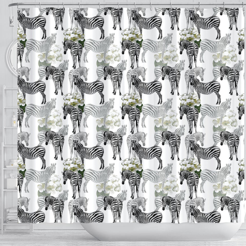 Zebra Pattern Shower Curtain Fulfilled In US