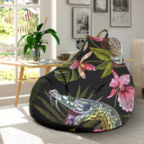 Snake Leaves Coconut Pattern Bean Bag Cover