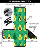 Cute Avocado Pattern Recliner Cover Protector