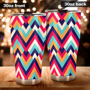 Zigzag Chevron Pattern Background Tumbler