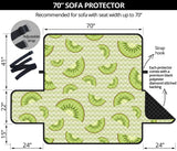 Kiwi Pattern Striped Background Sofa Cover Protector