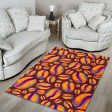 Coffee Bean Pattern Background Area Rug