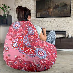 Indian Pink Pattern Bean Bag Cover