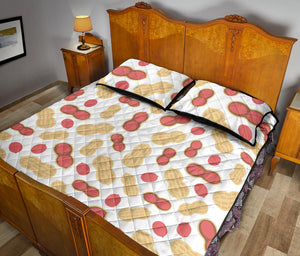 Peanut Theme Pattern Quilt Bed Set