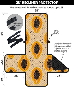 Papaya Pattern Recliner Cover Protector