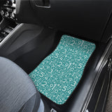 Math Pattern Print Design 05 Front Car Mats