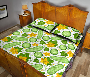 Cucumber Pattern Quilt Bed Set