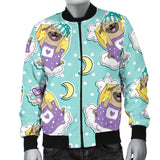 Pug Sweet Dream Pattern Men Bomber Jacket