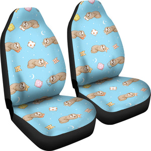 Sleep Sloth Pattern Universal Fit Car Seat Covers