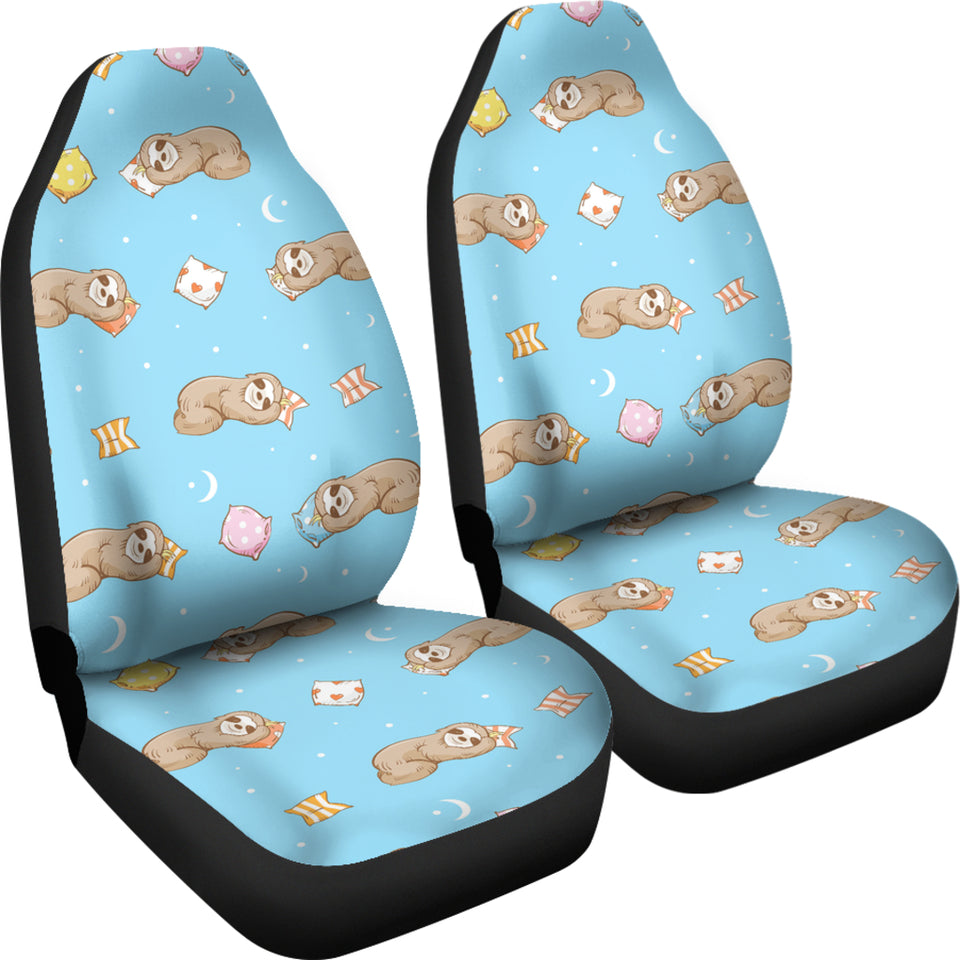 Sleep Sloth Pattern Universal Fit Car Seat Covers