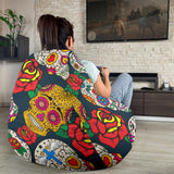 Suger Skull Pattern Background Bean Bag Cover