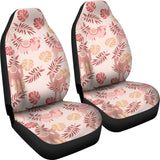 Pink Camel Leaves Pattern Universal Fit Car Seat Covers