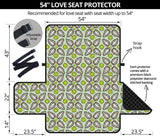 Cocoa Pattern background Loveseat Couch Cover Protector