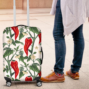 Chili Leaves Flower Pattern Luggage Covers